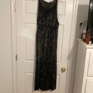 POL velvet maxi dress